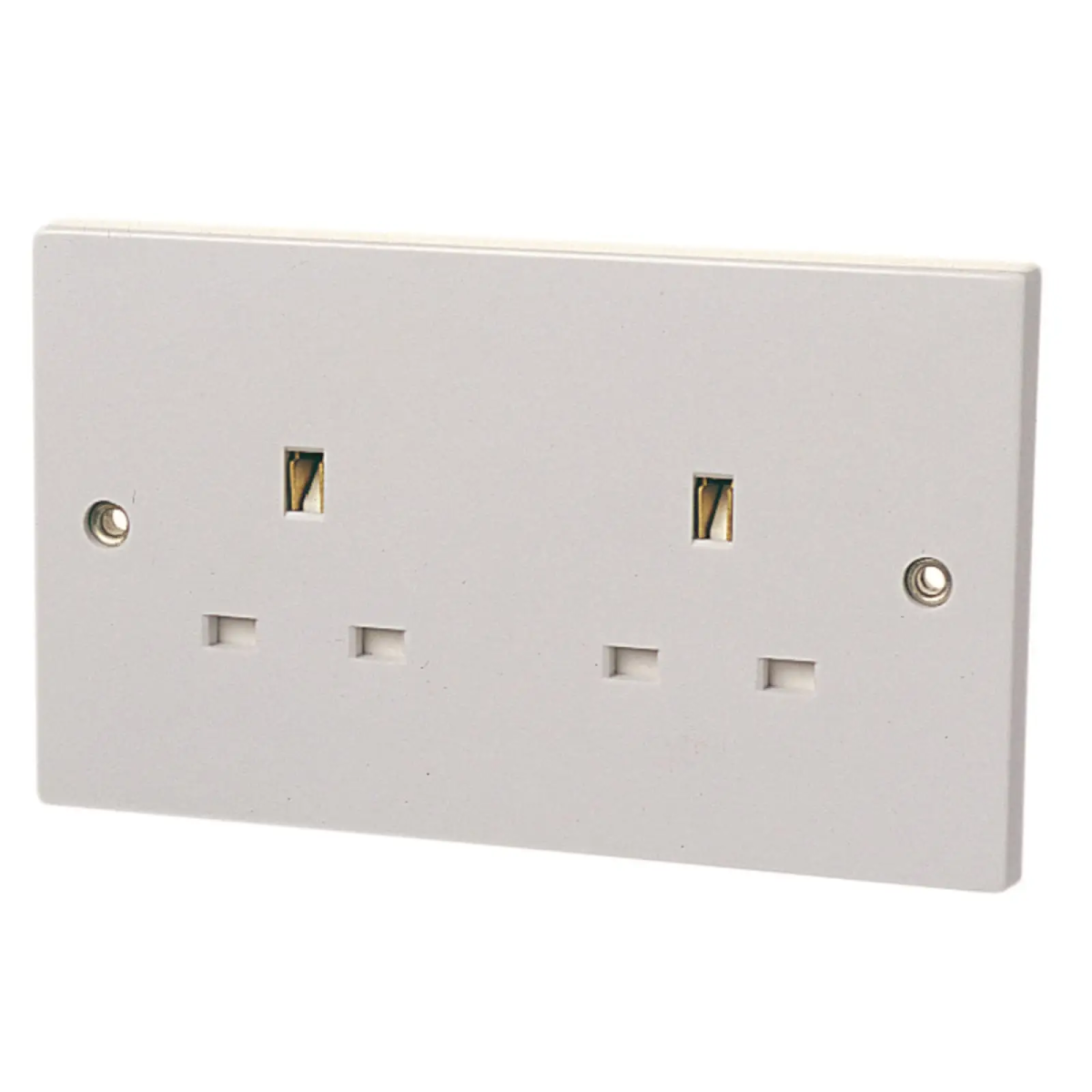 Unswitched Socket 2-Gang 13A