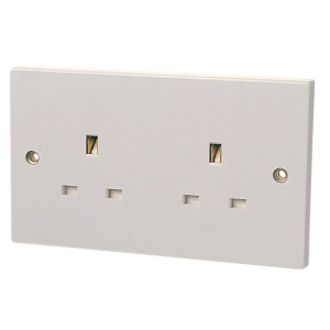 Unswitched Socket 2-Gang 13A
