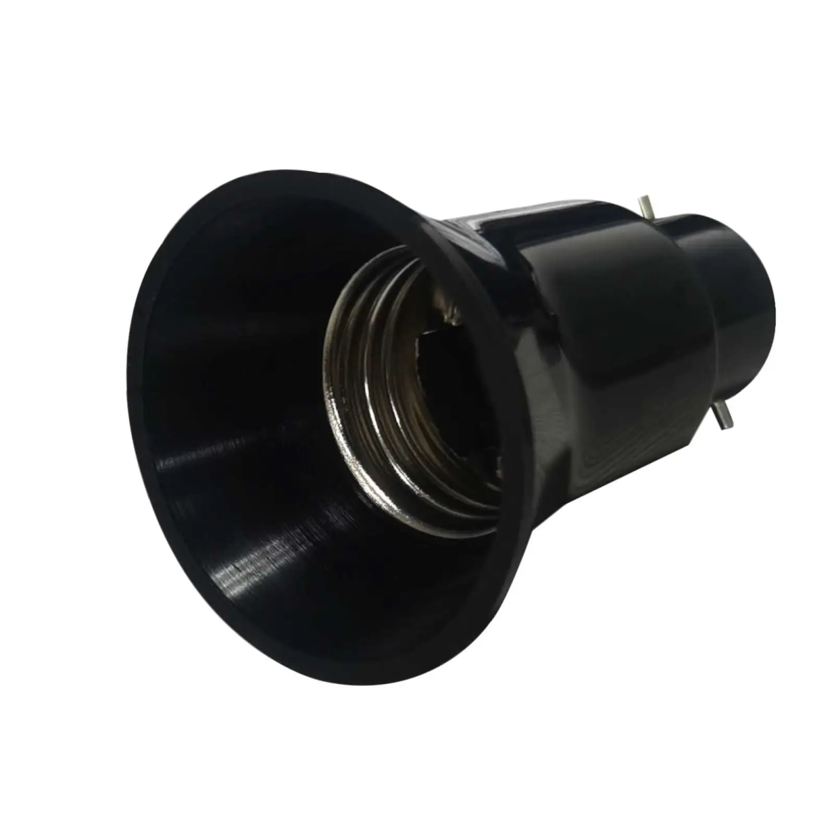 B22 to E27 Adaptor Black