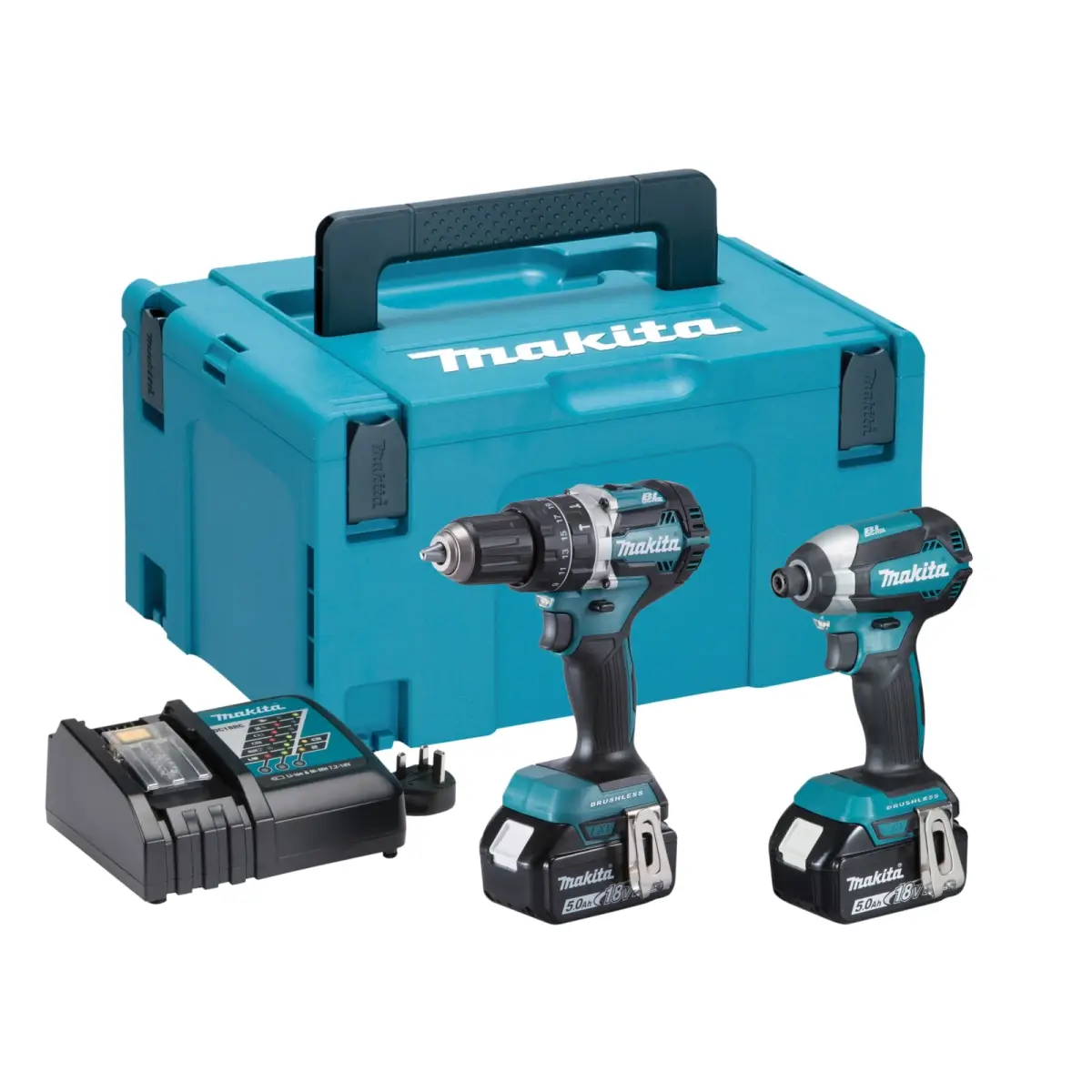 DLX2180TJ Brushless Twin Pack 18V 2 x 5.0Ah Li-ion