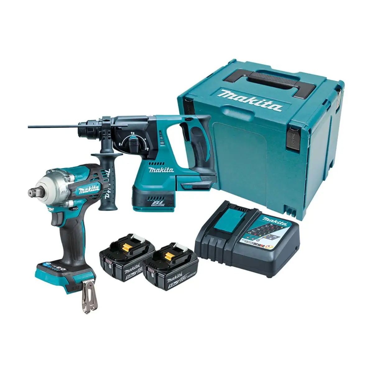 DLX2372TJ Twin Pack 18V 2 x 5.0Ah Li-ion