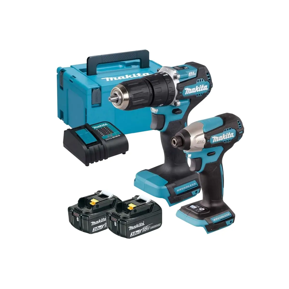 DLX2414SJ 18V LXT 2 Piece Brushless Kit 18V 2 x 3.0Ah Li-ion