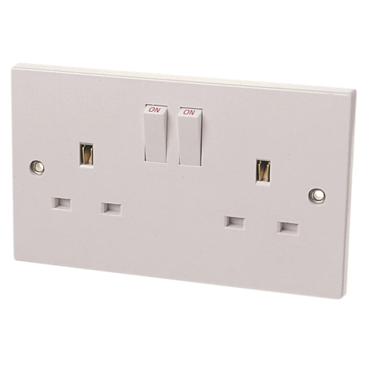 2 Gang Switch Socket 13 Amp 4409NB
