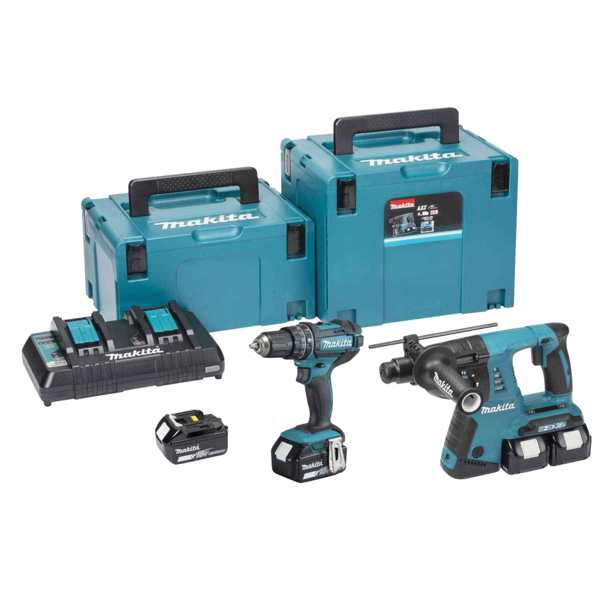 DLX2137PTJ LXT Twin Pack 18V 4 x 5.0Ah Li-ion
