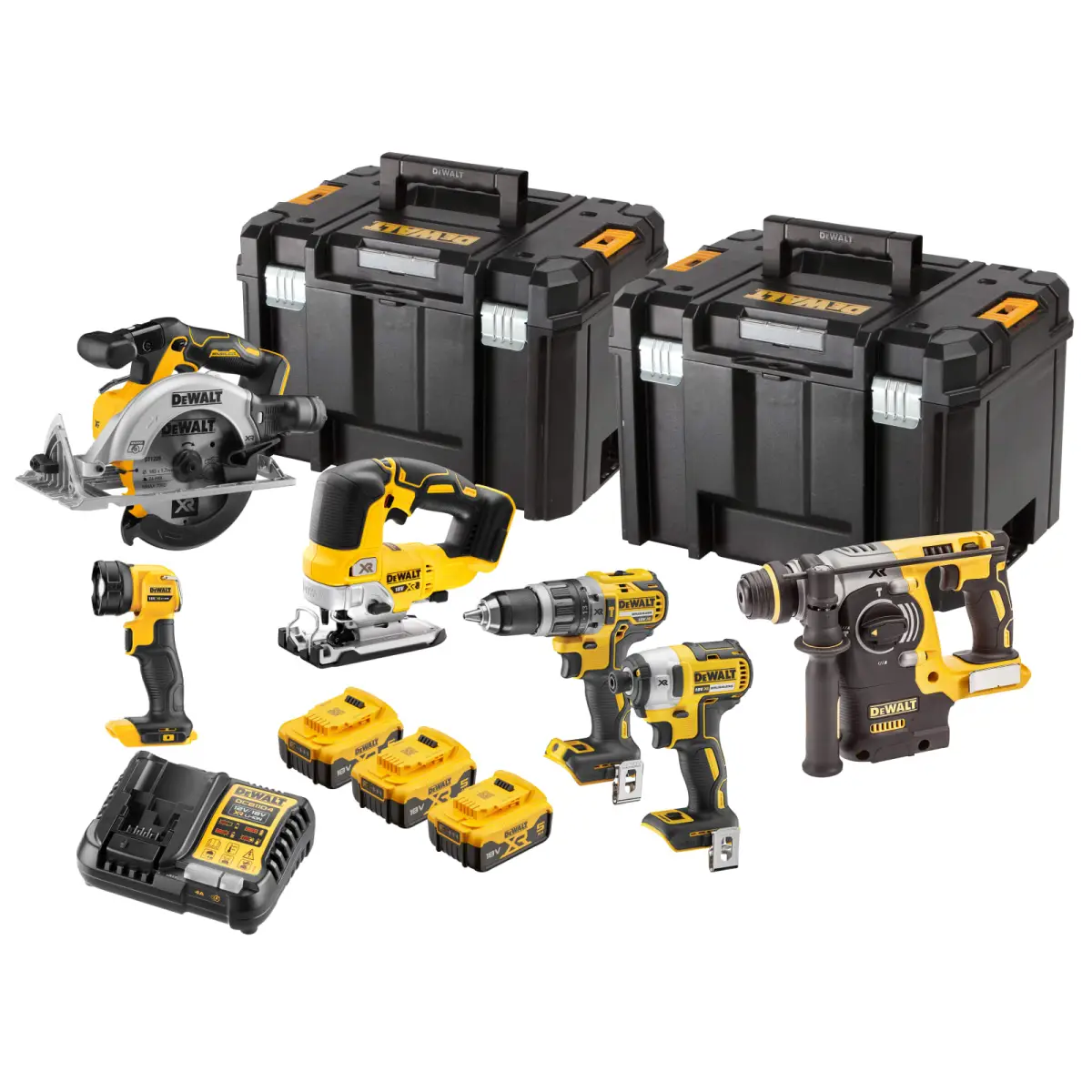 DCK690P3T XR Brushless 6 Piece Kit 18V 3 x 5.0Ah Li-ion