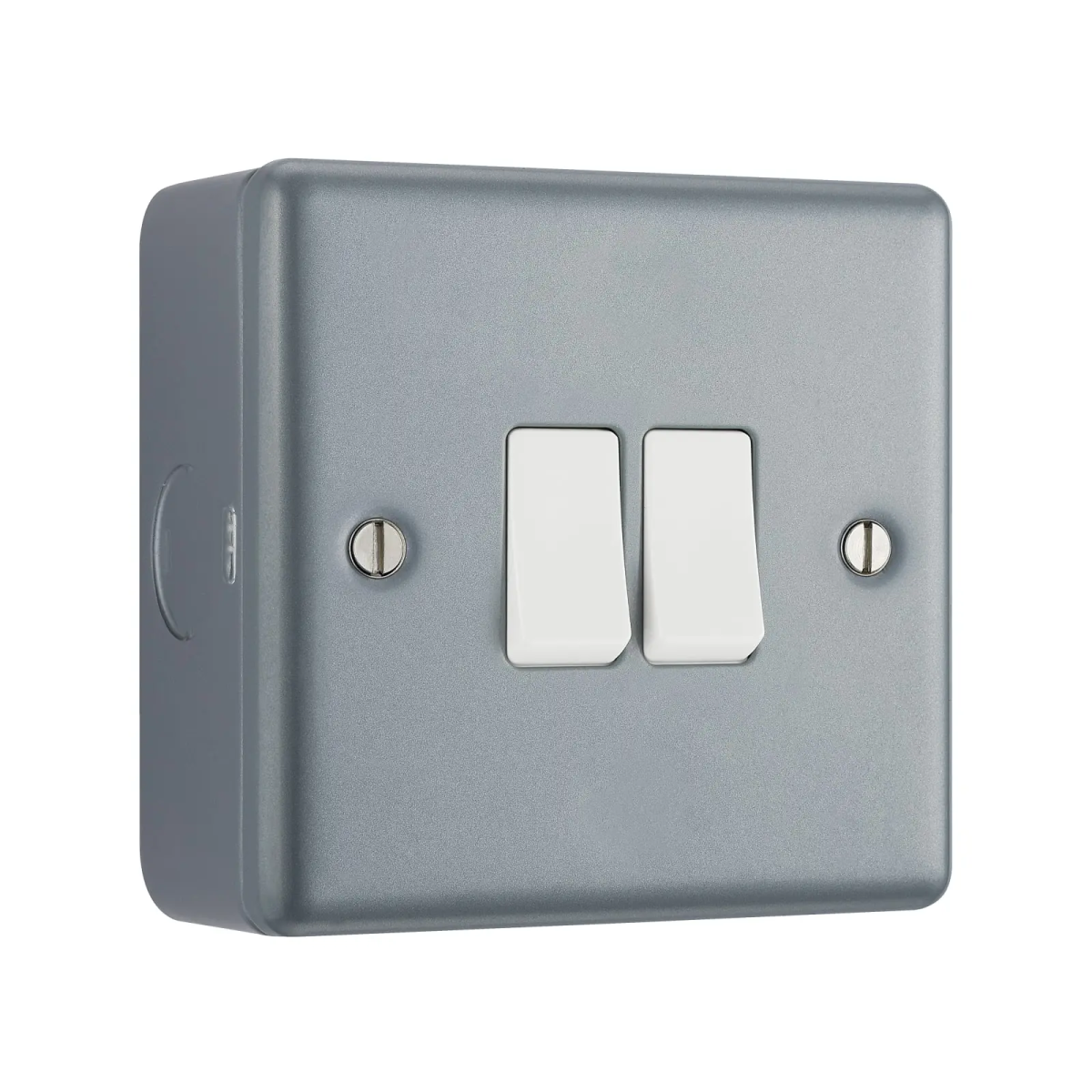 Metal Clad 2-Gang 2-Way Light Switch