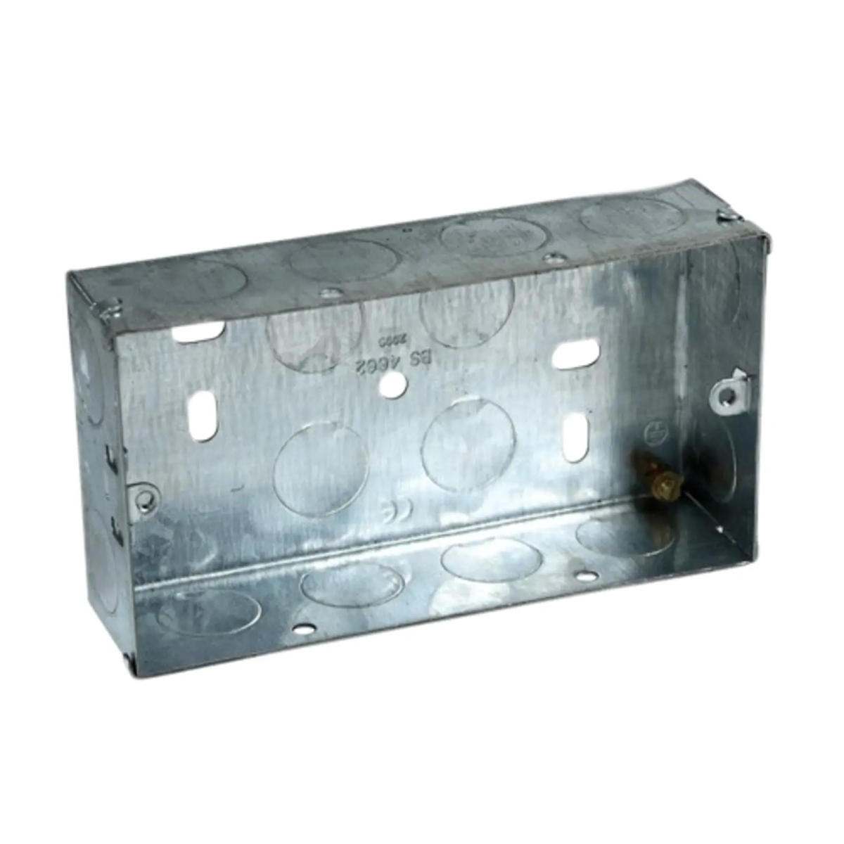 Metal Twin Socket Box 25mm (Pack 5)