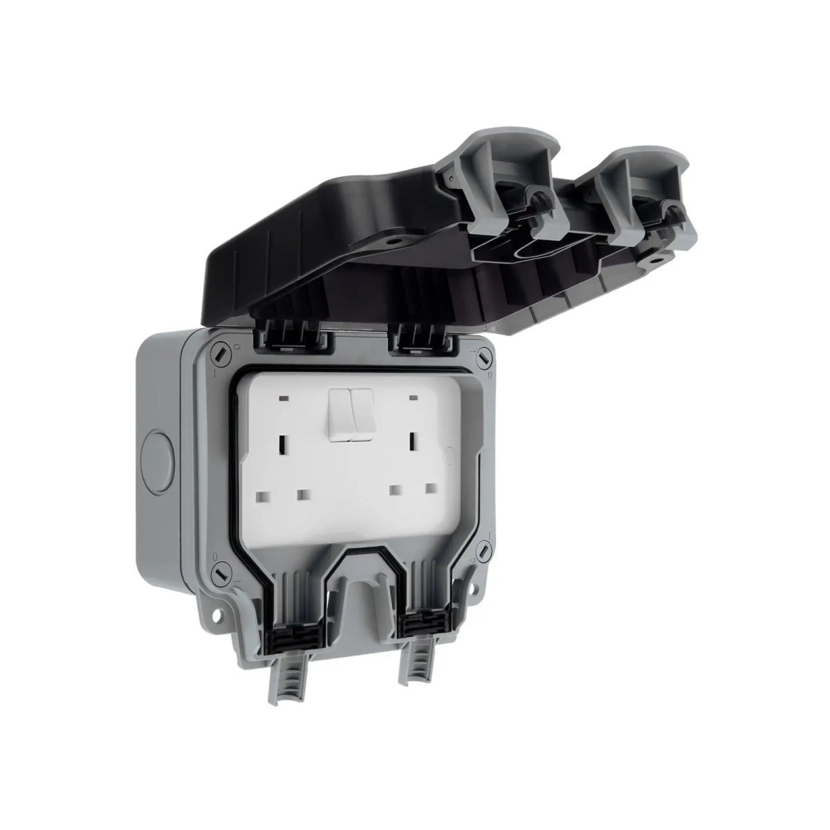 IP66 Weatherproof Outdoor Switched Socket 2-Gang