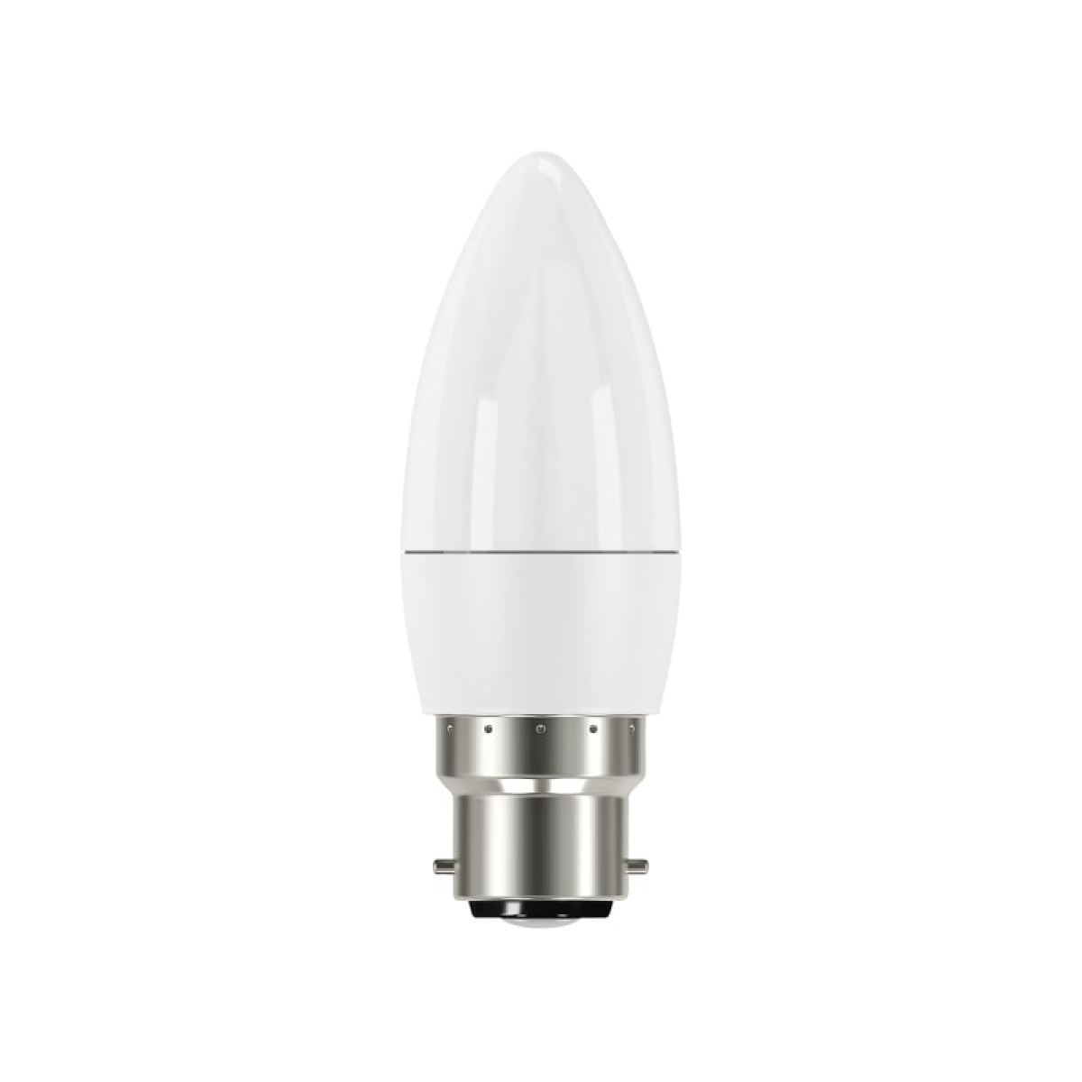 LED BC (B22) Opal Candle Non-Dimmable Bulb, Warm White 250 Im 3.3W