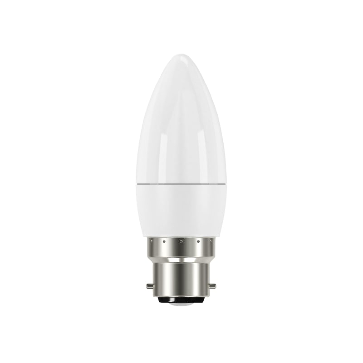 Candle LED 470Lumens Warm White Opal B22 Boxed