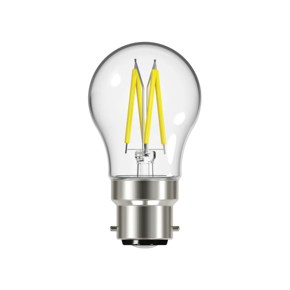 LED BC (B22) Golf Filament Non-Dimmable Bulb, Warm White 470 lm 4W
