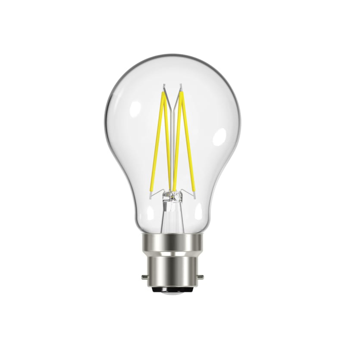LED BC (B22) GLS Filament Non-Dimmable Bulb, Warm White 470 lm 4W