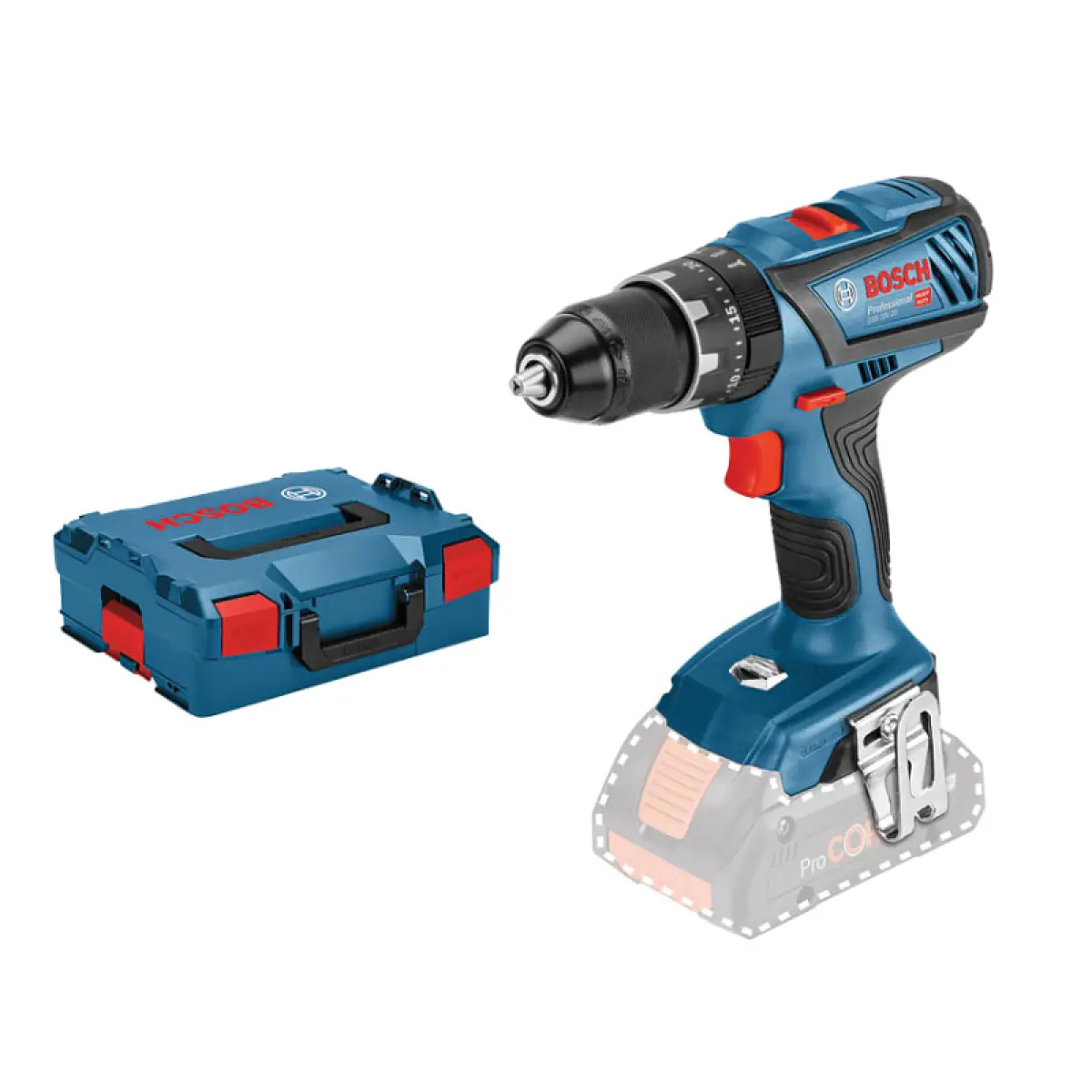 GSB 18V-28 Combi Drill with L-BOXX 18V Bare Unit