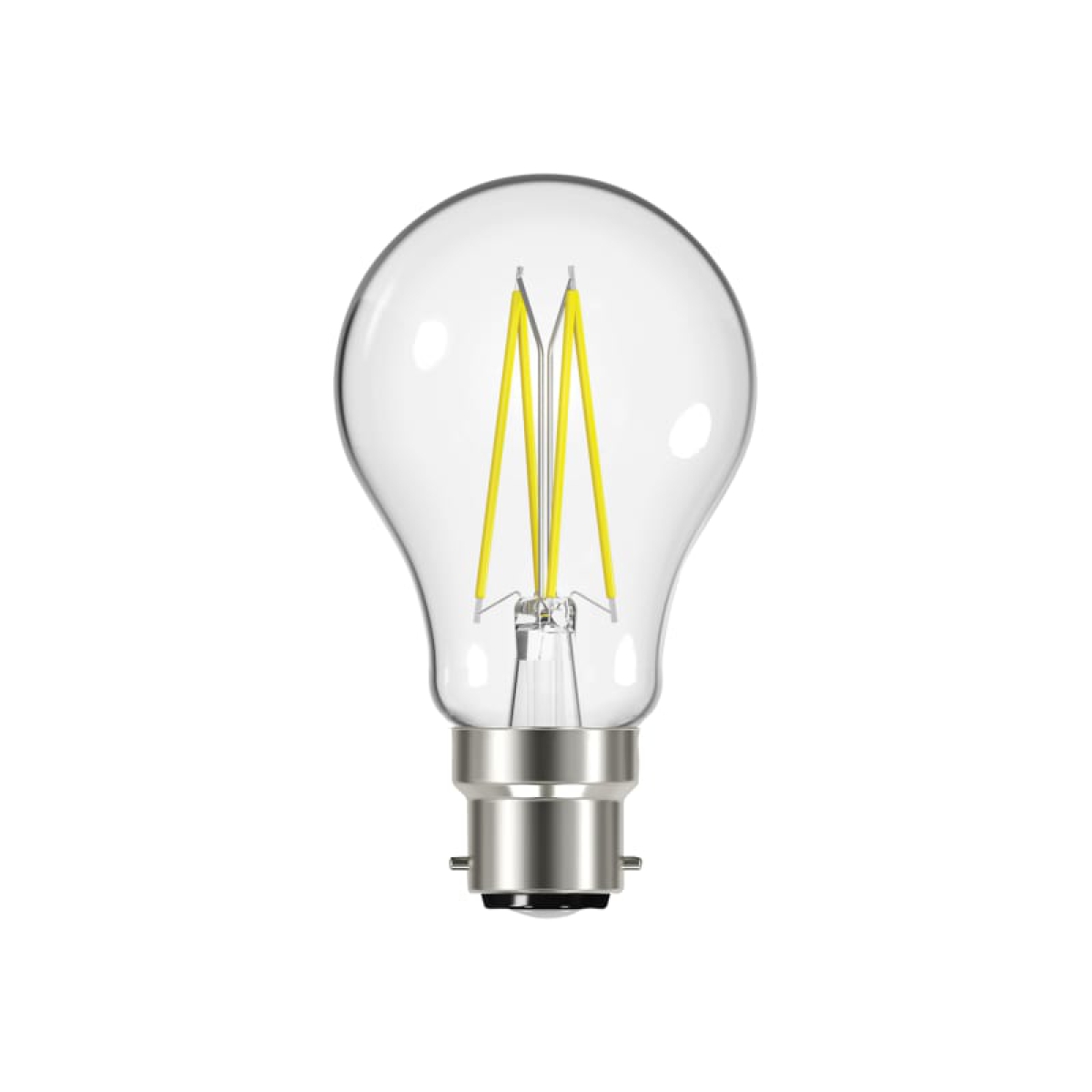 LED BC (B22) GLS Filament Non-Dimmable Bulb, Warm White 806 lm 6.7W