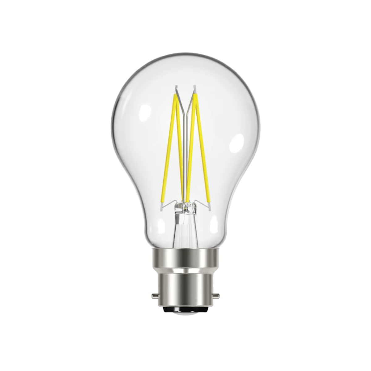 LED BC (B22) GLS Filament Dimmable Bulb, Warm White 806 lm 7.2W