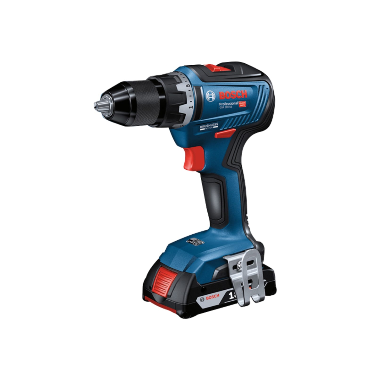 GSR 18V-55 Professional Drill Driver 18V 2 x 2.0Ah Li-ion