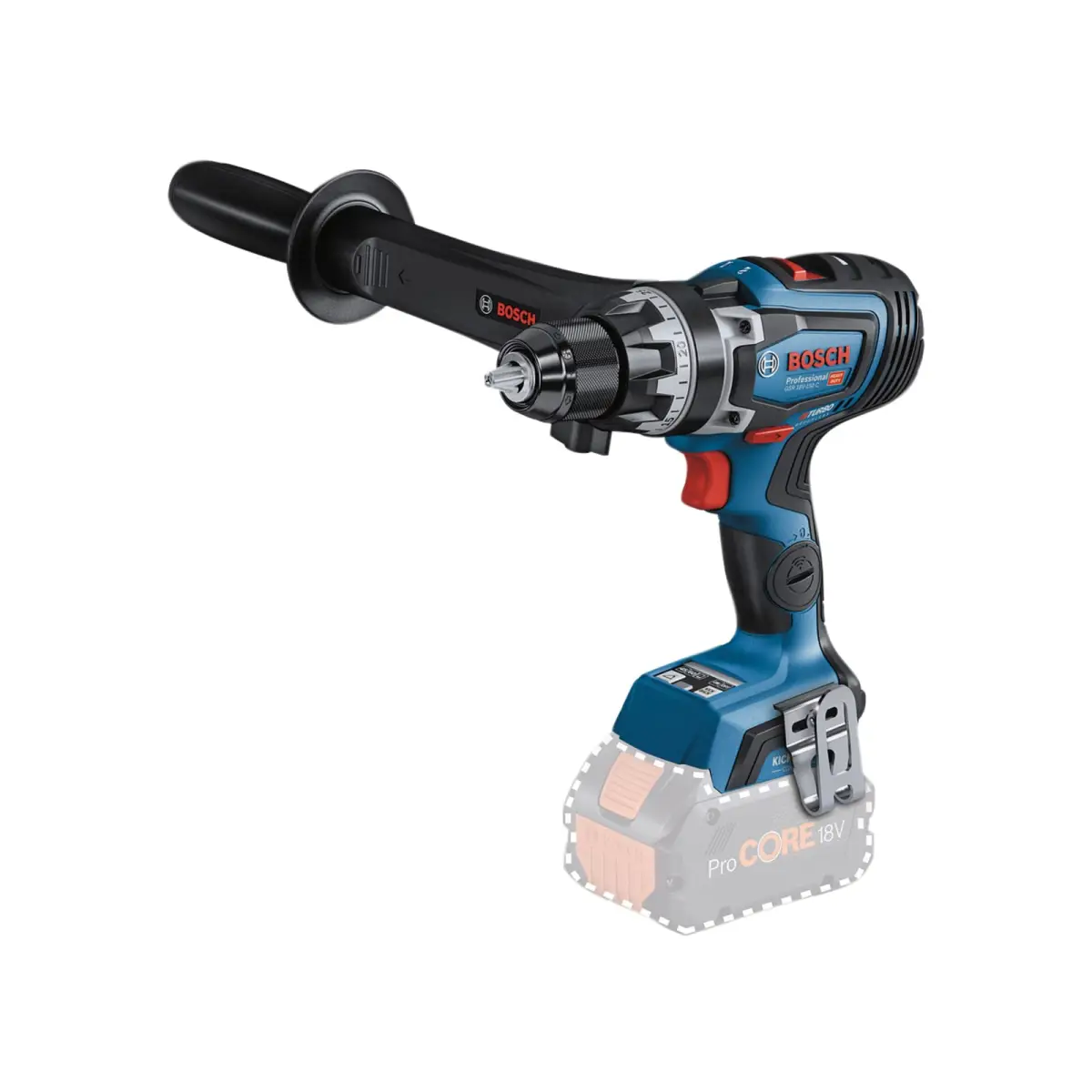 GSR 18V-150C Professional BITURBO Drill Driver 18V Bare Unit