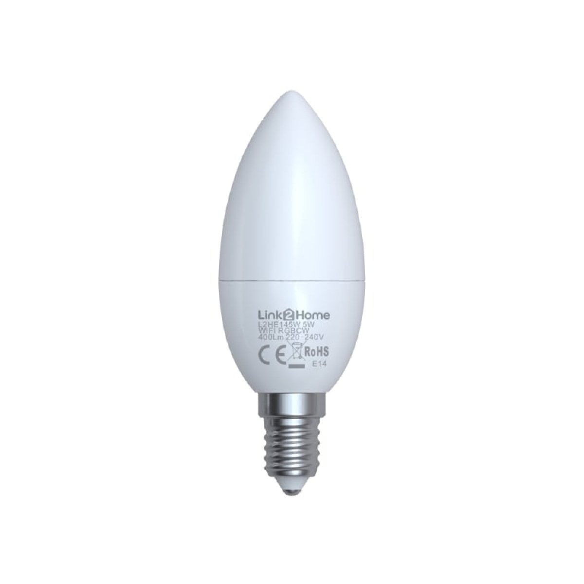 Wi-Fi LED SES (E14) Opal Candle Dimmable Bulb, White + RGB 400 lm 5W