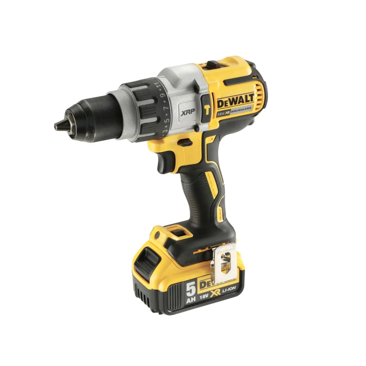 DCD996P2 XR Brushless Combi Drill 18V 2 x 5.0Ah Li-ion