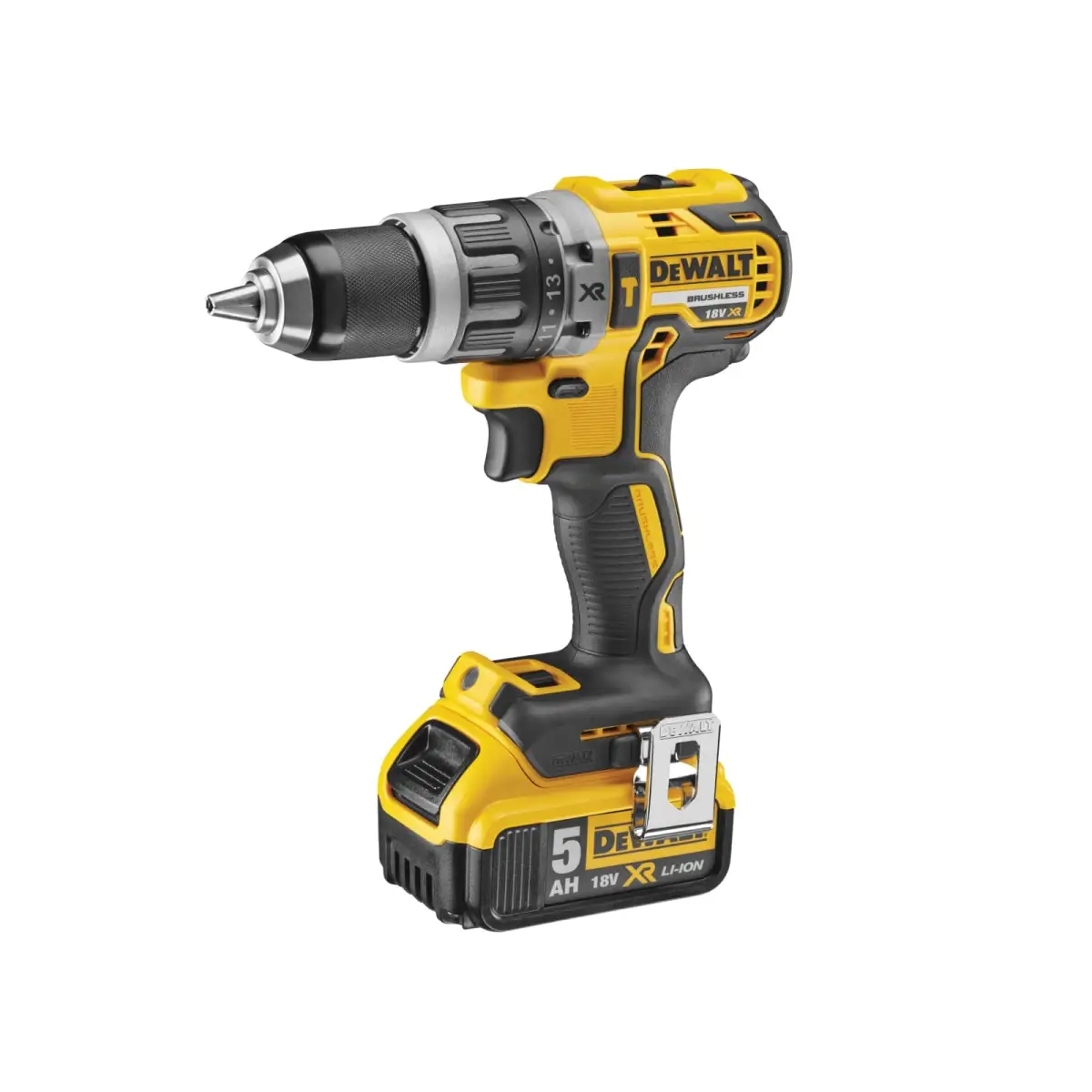 DCD796P1 XR Brushless Combi Drill 18V 1 x 5.0Ah Li-ion