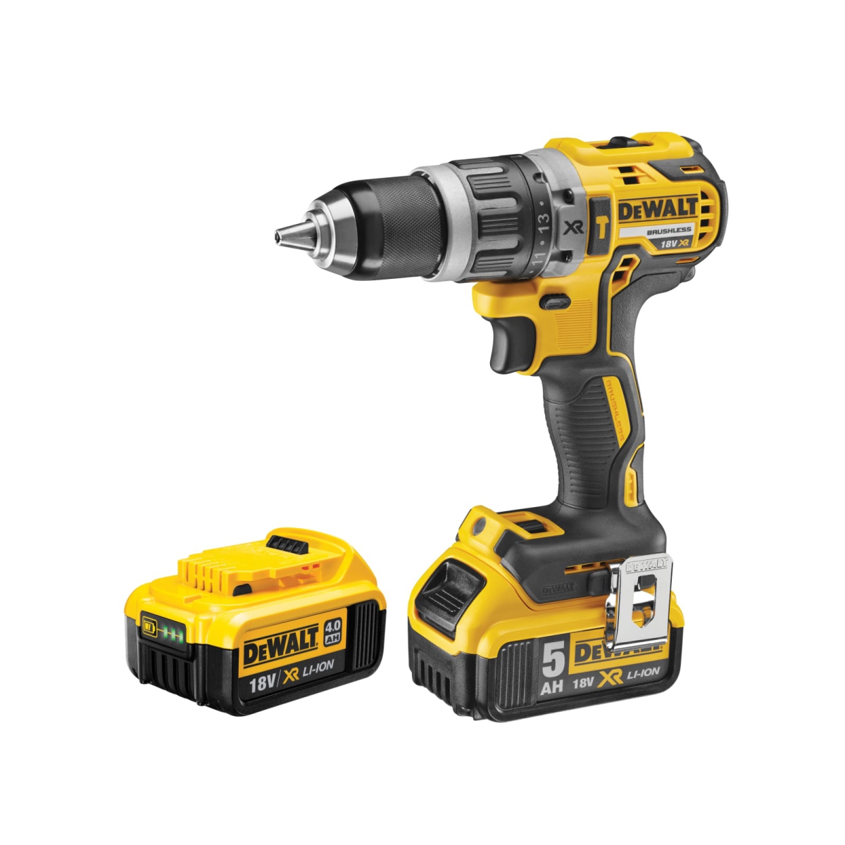 DCD796P2 XR Brushless Combi Drill 18V 2 x 5.0Ah Li-ion