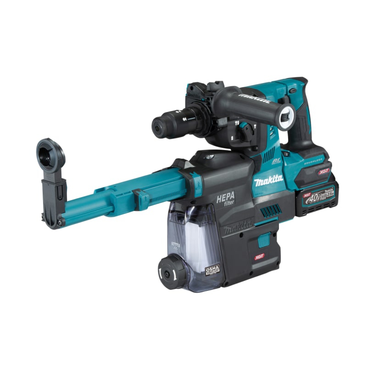 HR004GD202 40Vmax Rotary Hammer BL + Extractor 40V 2 x 2.5Ah Li-ion