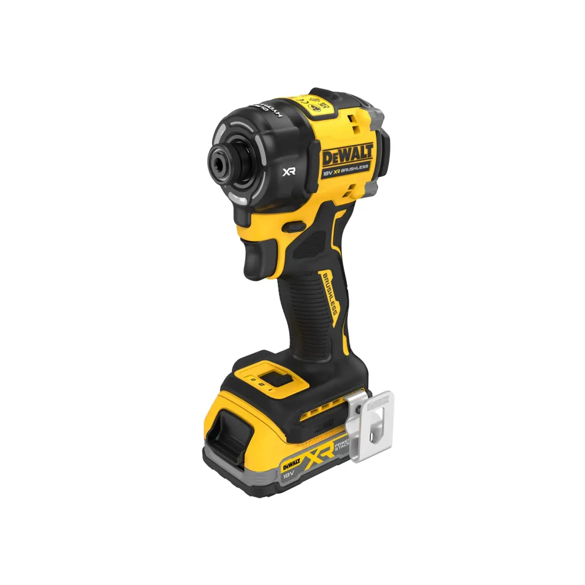 DCF870E2T Hyrdralic Impact Driver 18V 2 x 1.7Ah POWERSTACKโข Li-ion