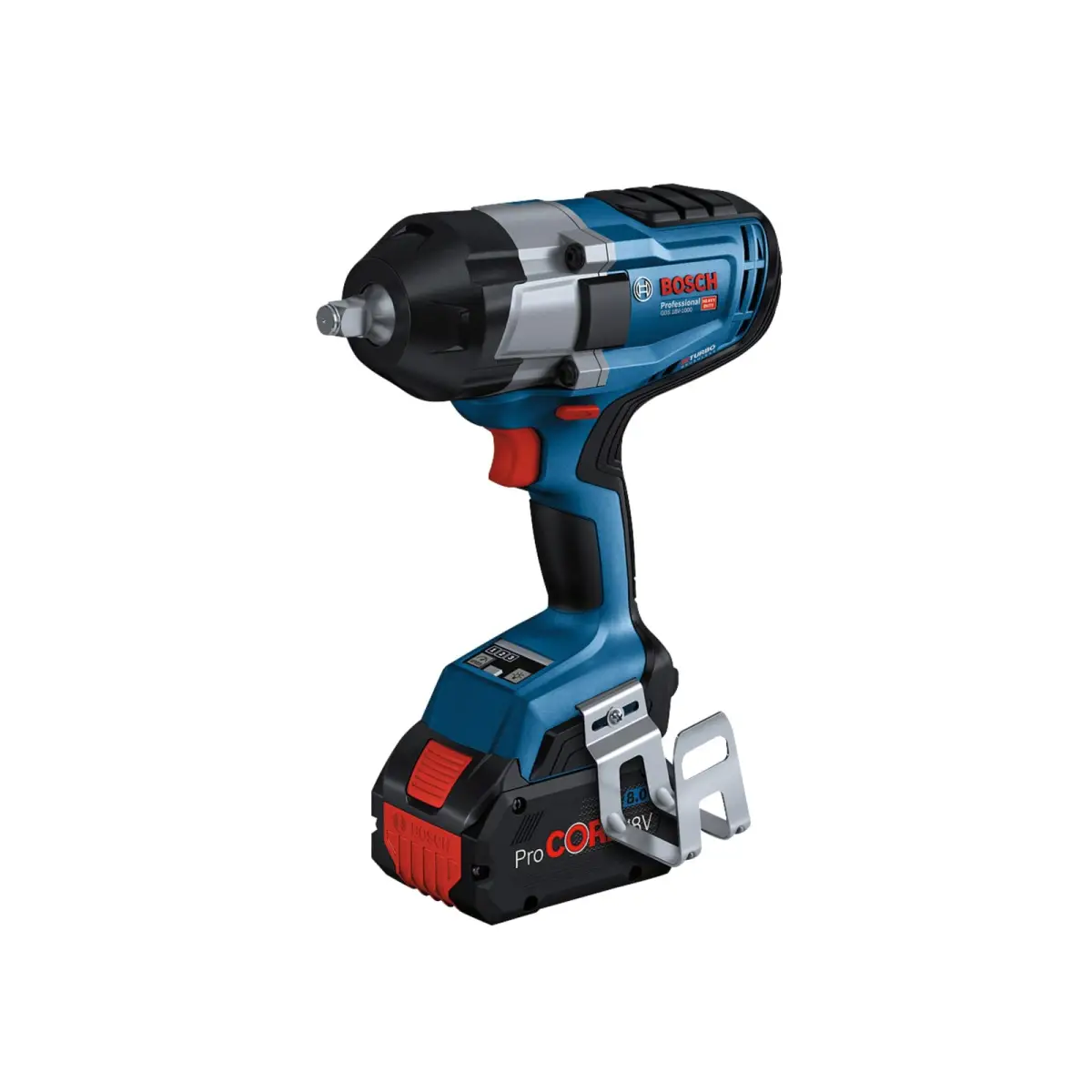 GDS 18V-1000 Pro BITURBO 1/2in Impact Wrench 18V 2 x 8.0Ah ProCORE18V Li-ion