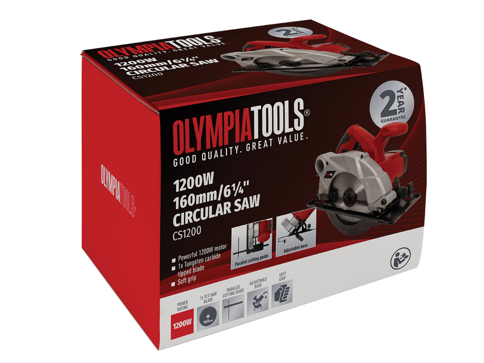 Circular Saw 160mm (6.14in) 1200W 240V - Image 3