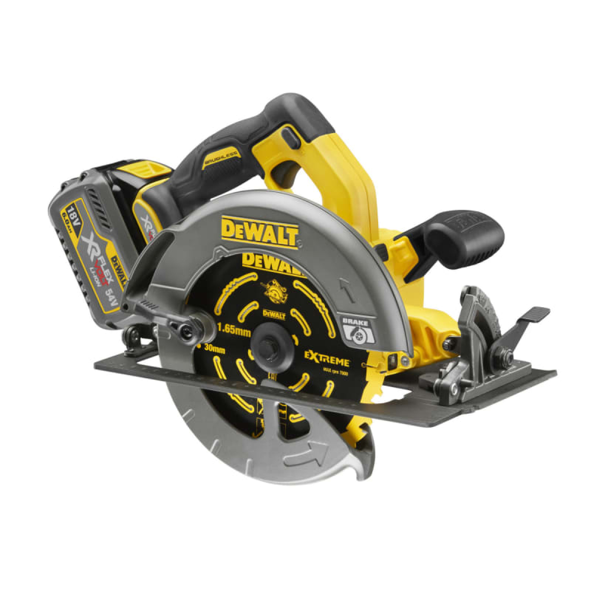 DCS575T2 FlexVolt XR Circular Saw 190mm 54V 2 x 2.0Ah Li-ion