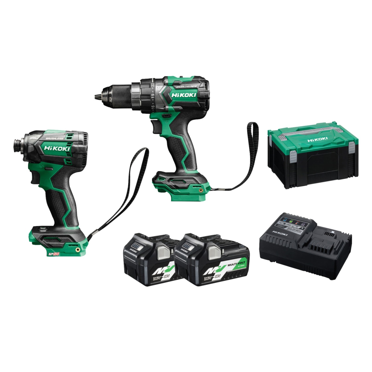 KC18DCJAZ Twin Pack 18V 2 x Multi Volt Li-ion
