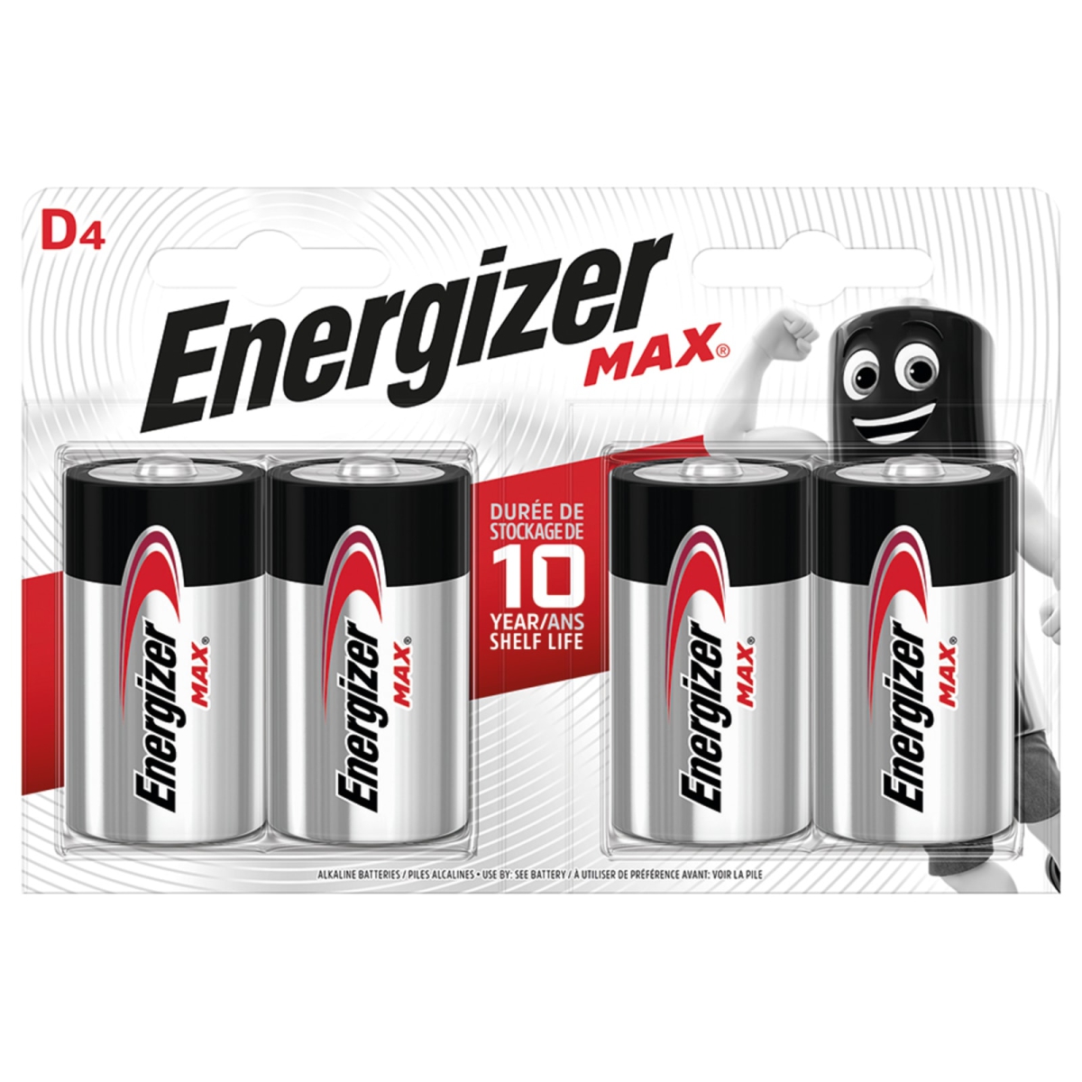 Max Alkaline Battery D x 4 S15276