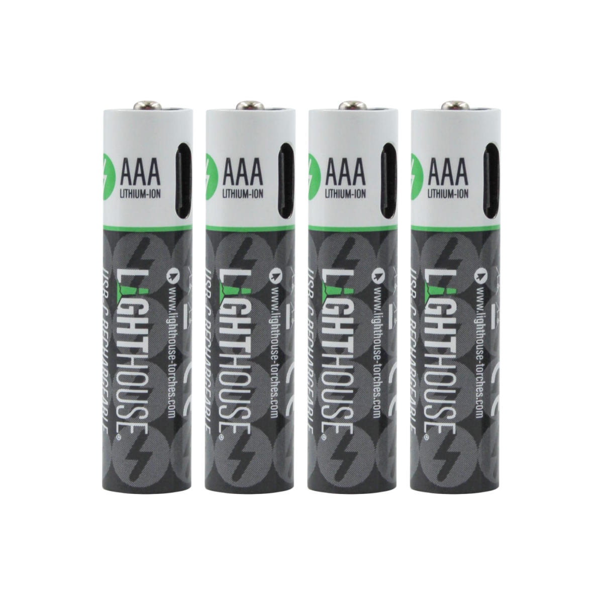AAA USB-C Rechargeable Li-ion Battery Pack of 4
