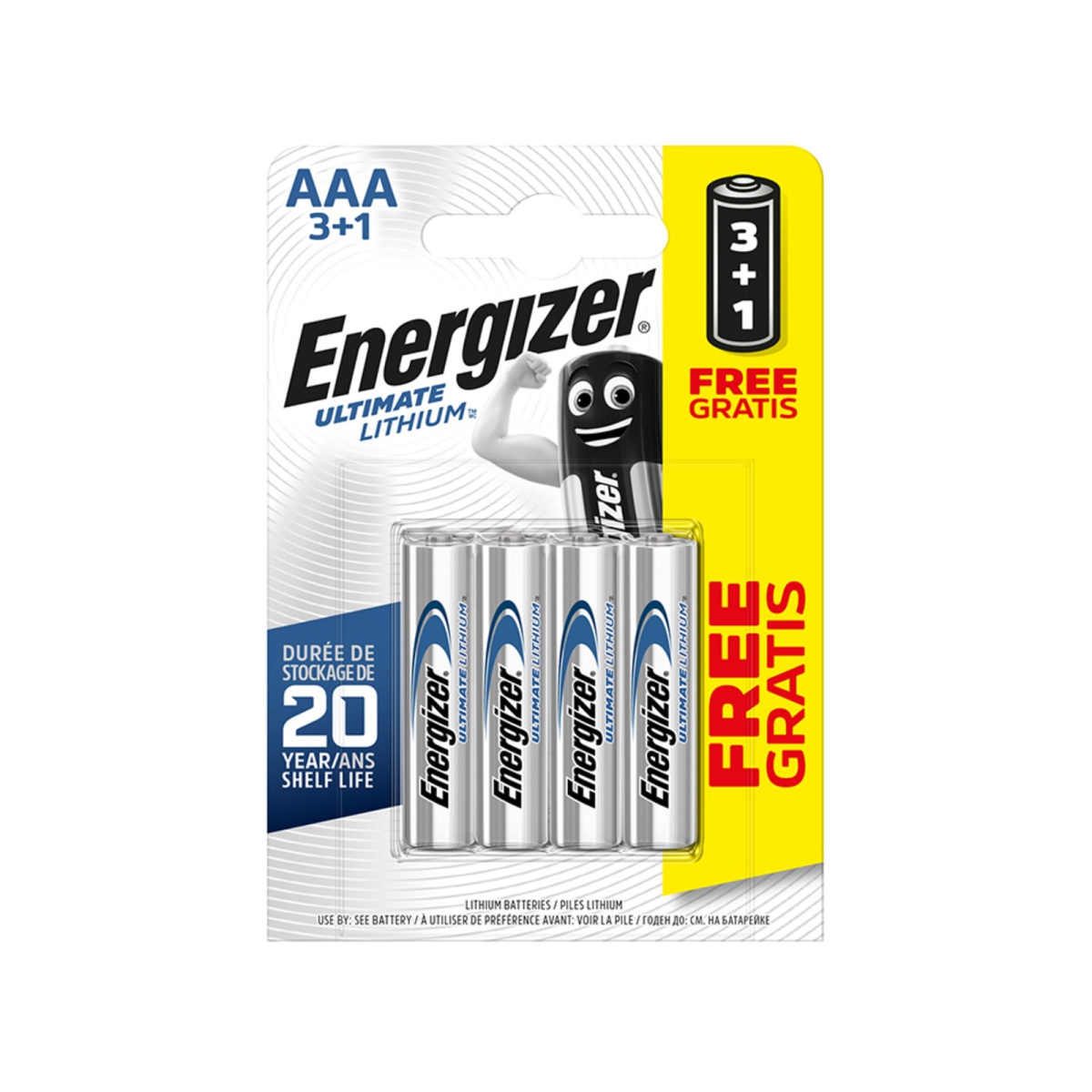Ultimate Lithium AAA x 3 +1 FOC S5716