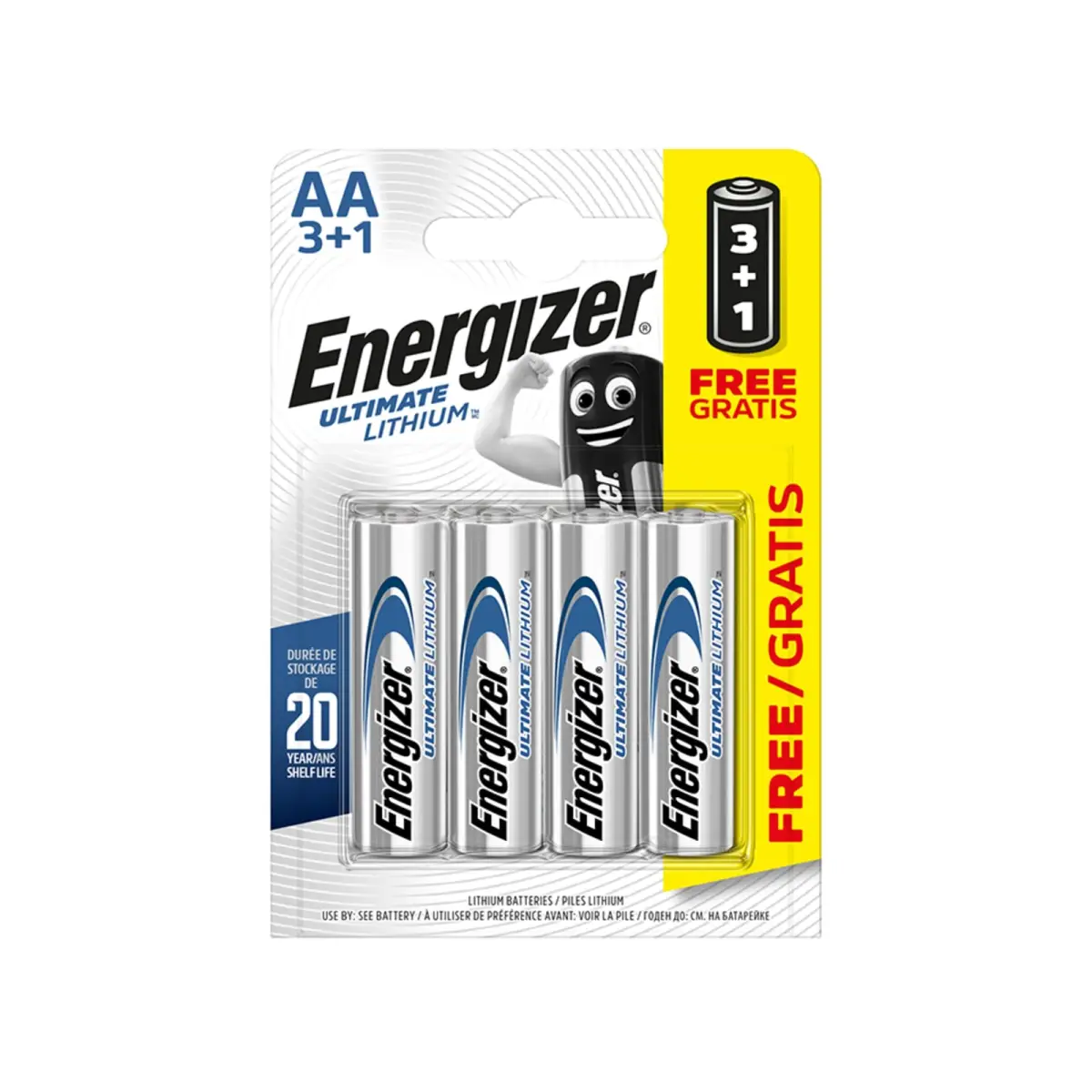 Ultimate Lithium AA x 3 +1 FOC S5715
