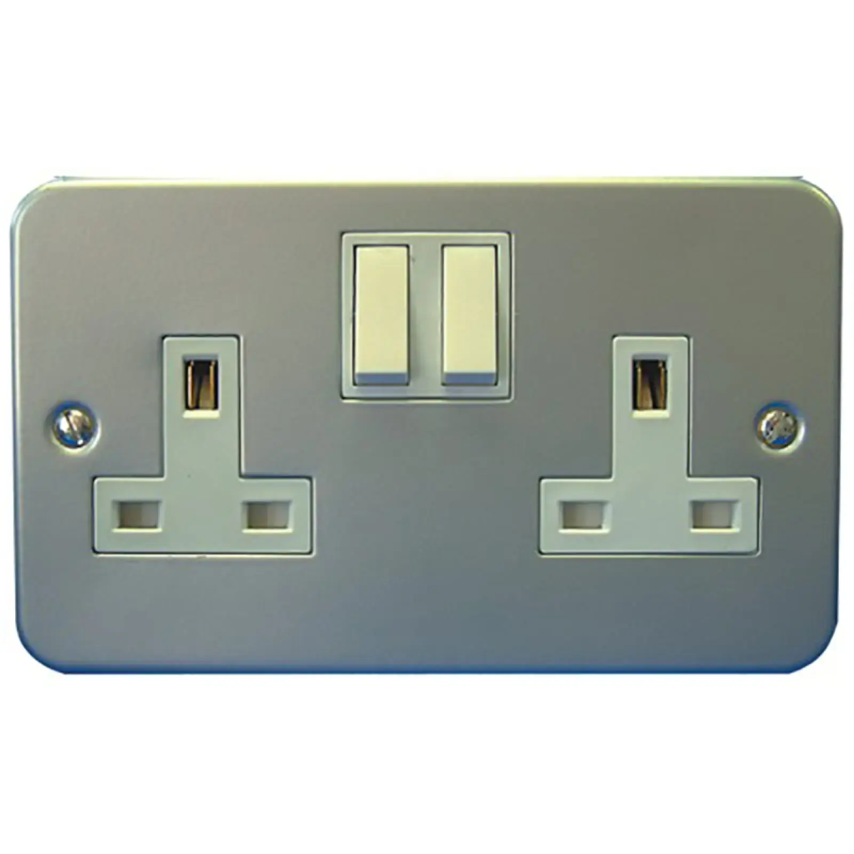Metal-Clad Switched Socket 2 Gang 13A 4439NB