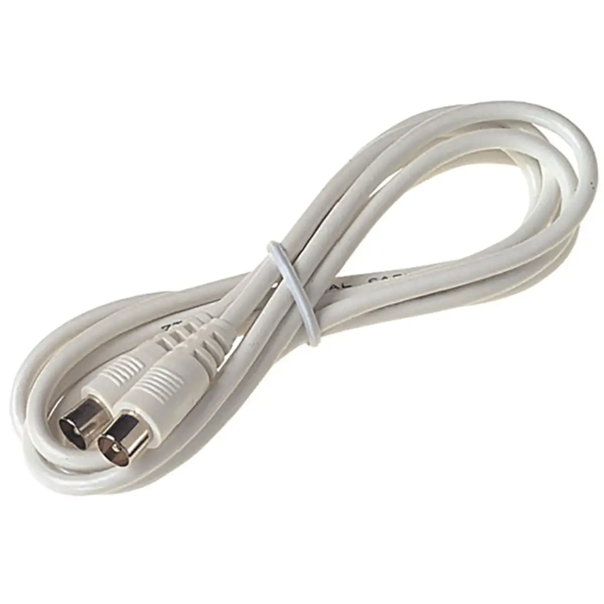 Male To Male Coax Lead 4m White 7076