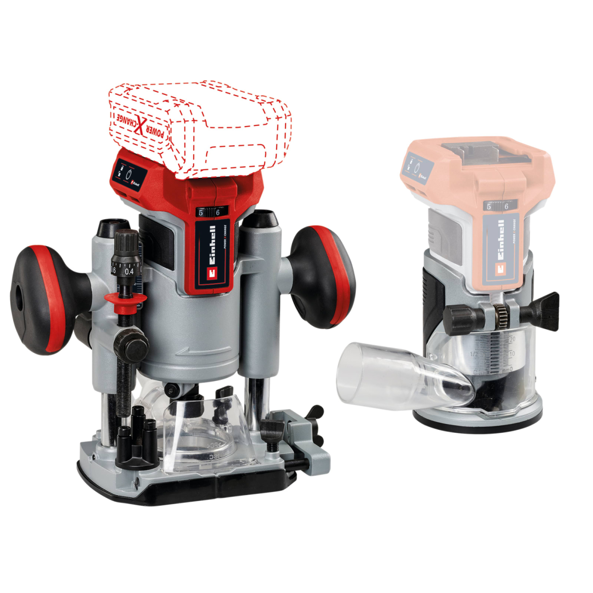 TP-RO 18 Set Li BL-Solo Power X-Change Router/Palm Router 18V Bare Unit