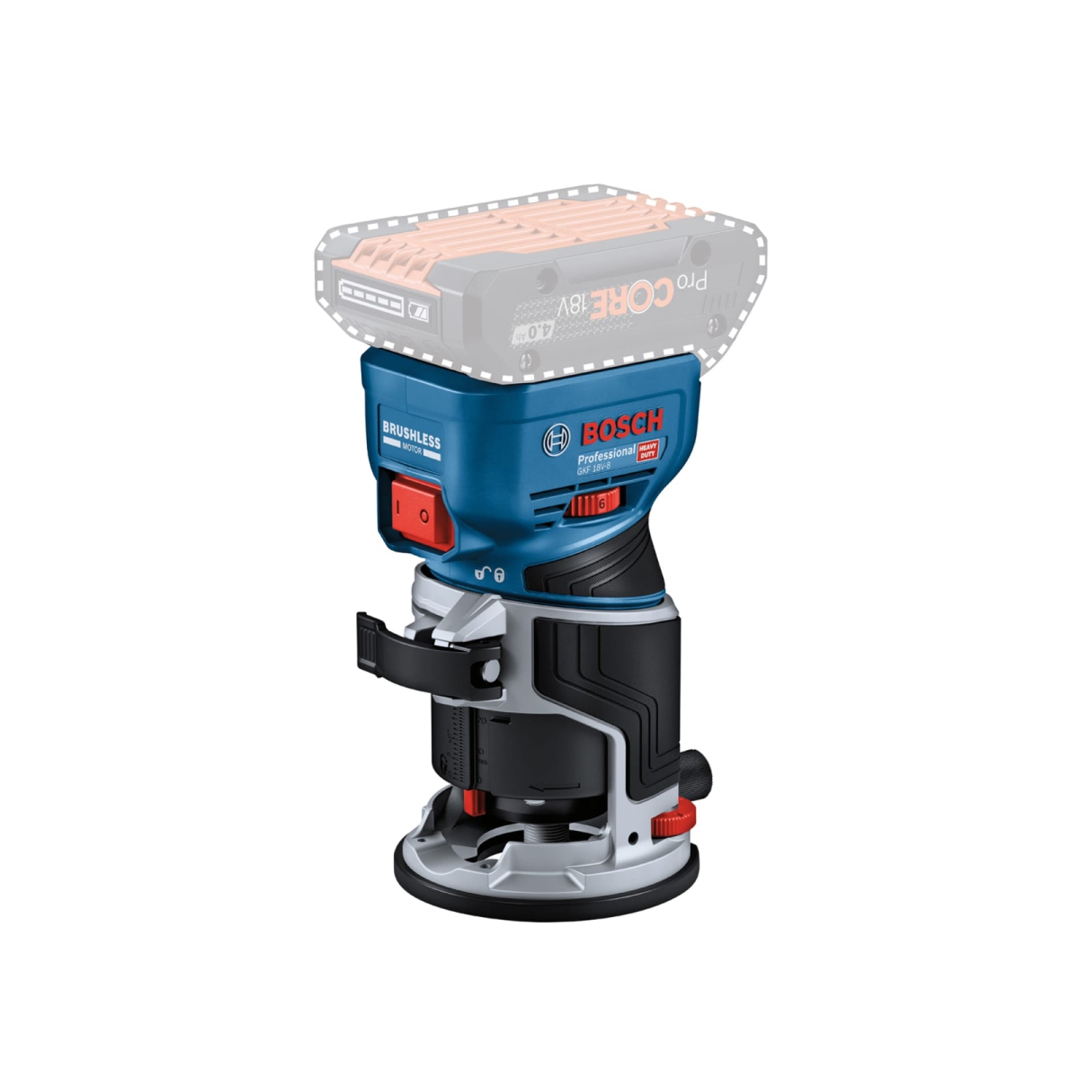 GKF 18V-8 Professional Cordless Palm Router 18V Bare Unit