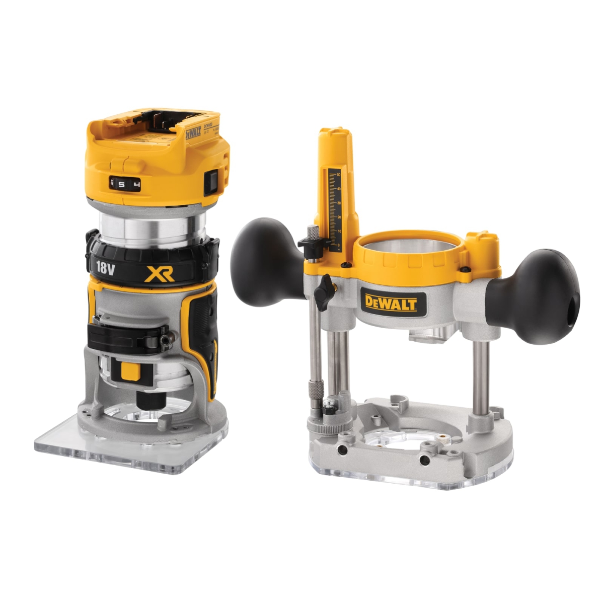 DCW604NT XR 1/4in Twin Base Router 18V Bare Unit
