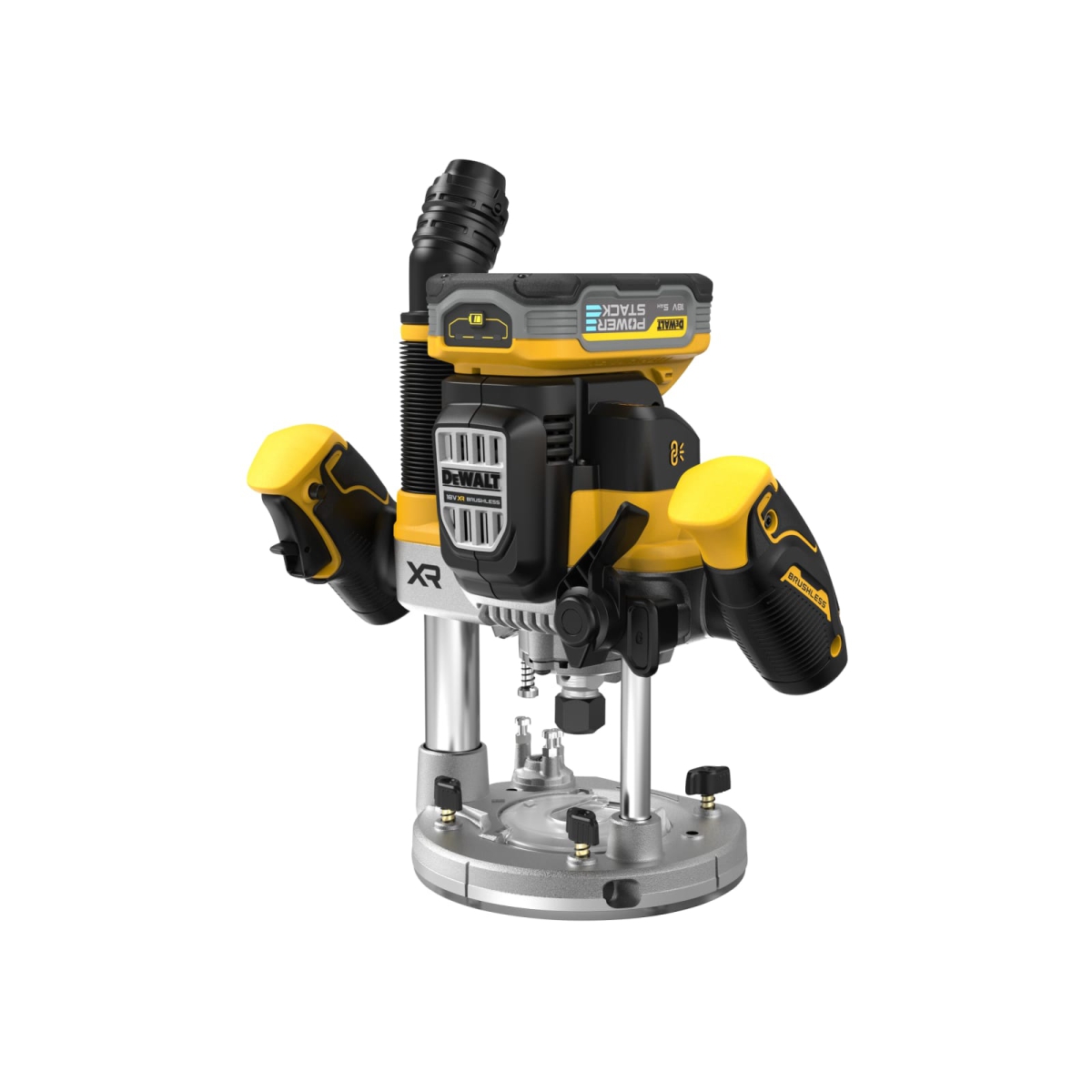 DCW620H2 1/2in Plunge Router 18V 2 x 5.0Ah POWERSTACKโข Li-ion