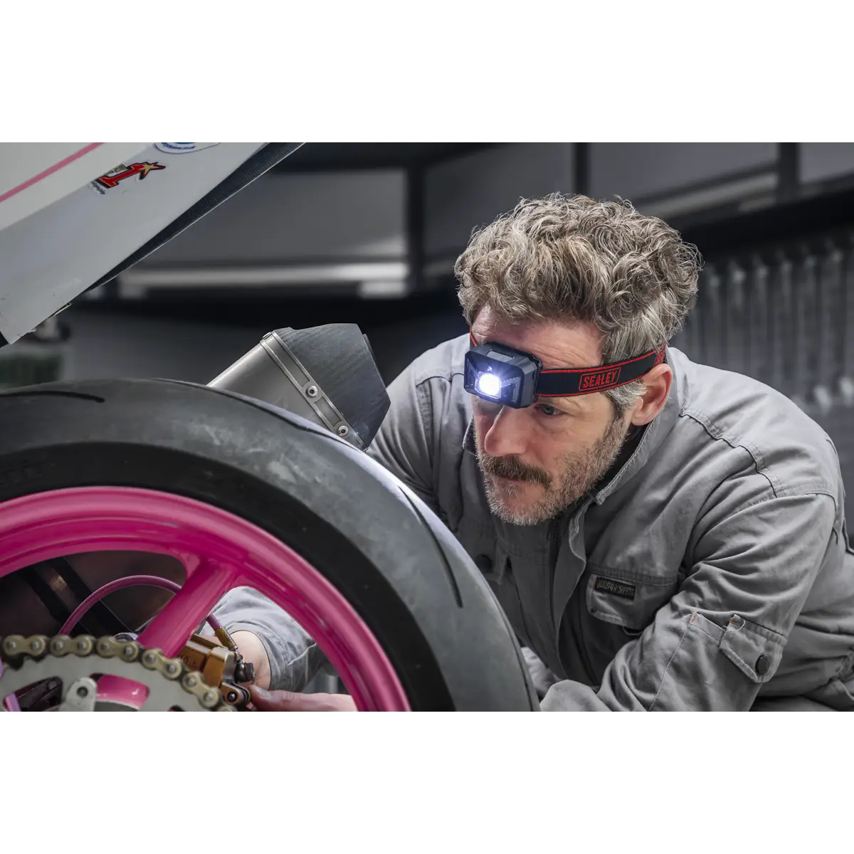 Rechargeable Head Torch with Auto-Sensor 3W SMD LED [HT102R]