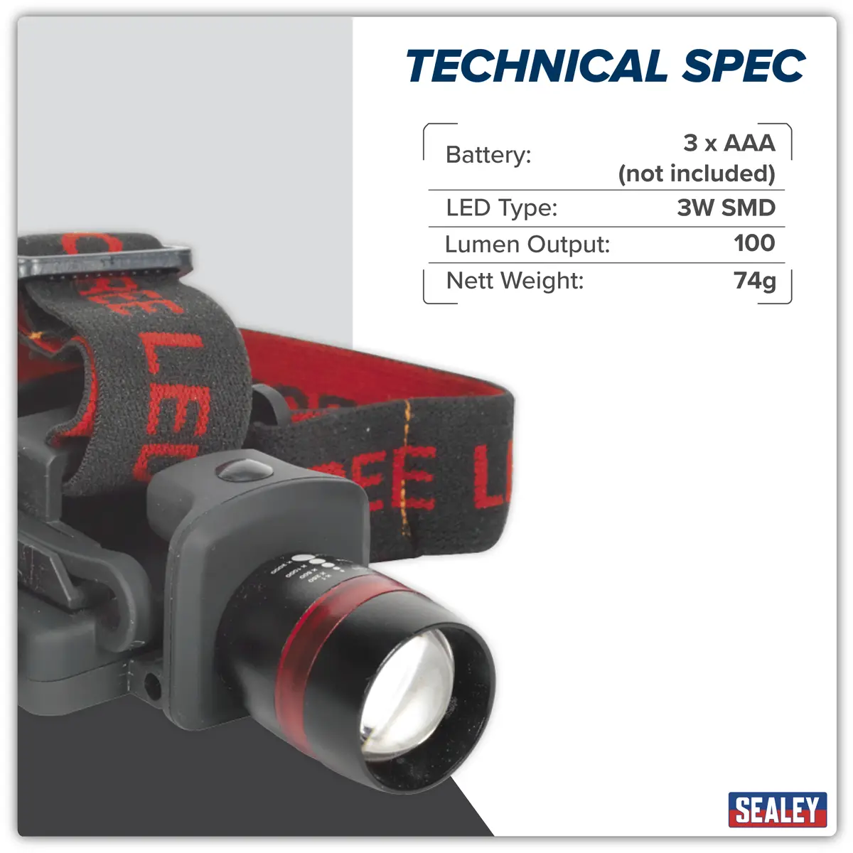 Head & Hat Torch 3W SMD LED - Image 5