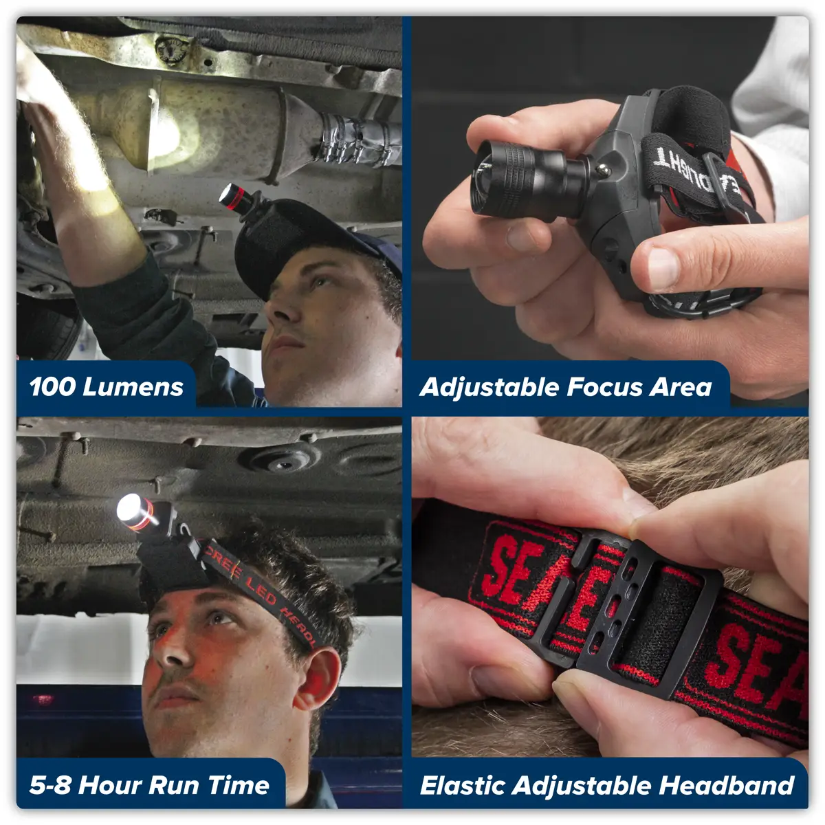 Head & Hat Torch 3W SMD LED - Image 7