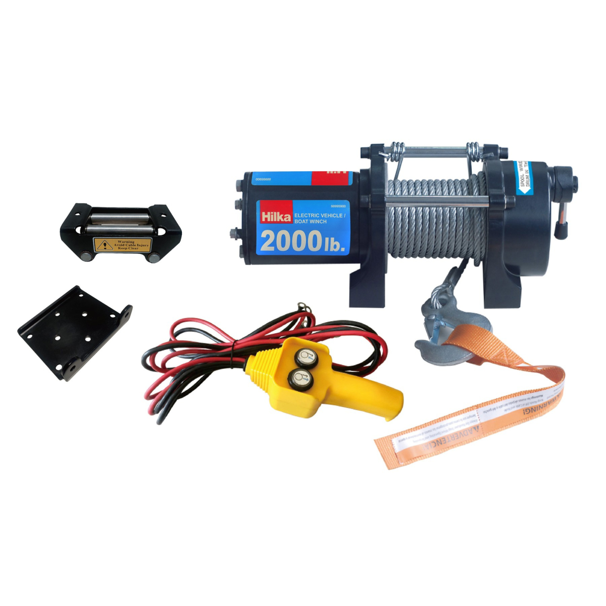 900kg (2000lb) Electric Vehicle / Boat Winch