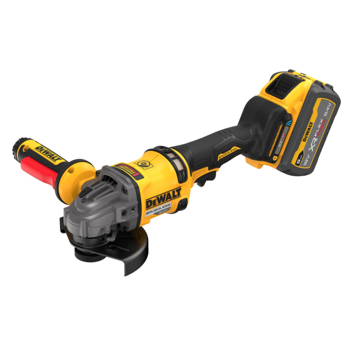 DCG418SHDX XR FlexVolt Detect Angle Grinder 125mm 54V 2 x 9.0Ah Li-ion