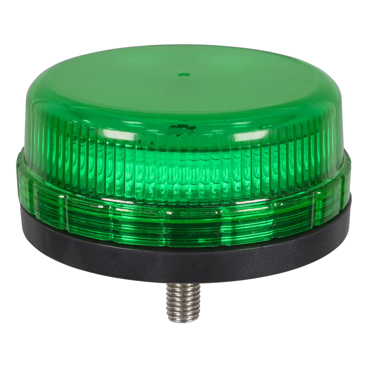 SMD LED Rotating Flashing Warning Beacon with 12mm Bolt Fixing - Green 12/24V [WB45LEDG]