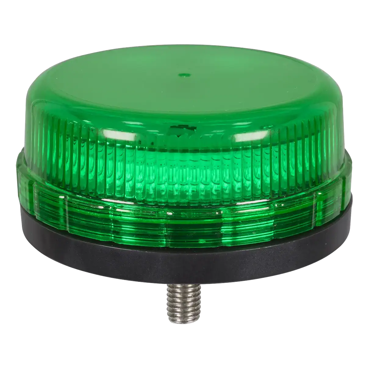 SMD LED Rotating Flashing Warning Beacon with 12mm Bolt Fixing - Green 12/24V [WB45LEDG]