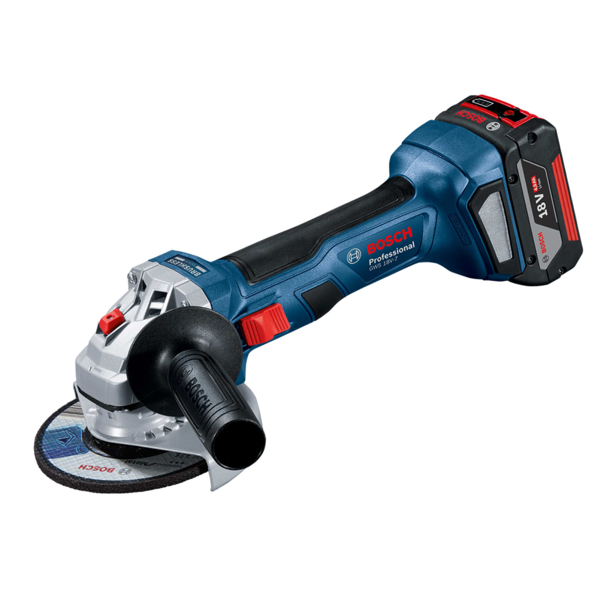 GWS 18V-7 Professional Angle Grinder 115mm 18V 2 x 4.0Ah Li-ion