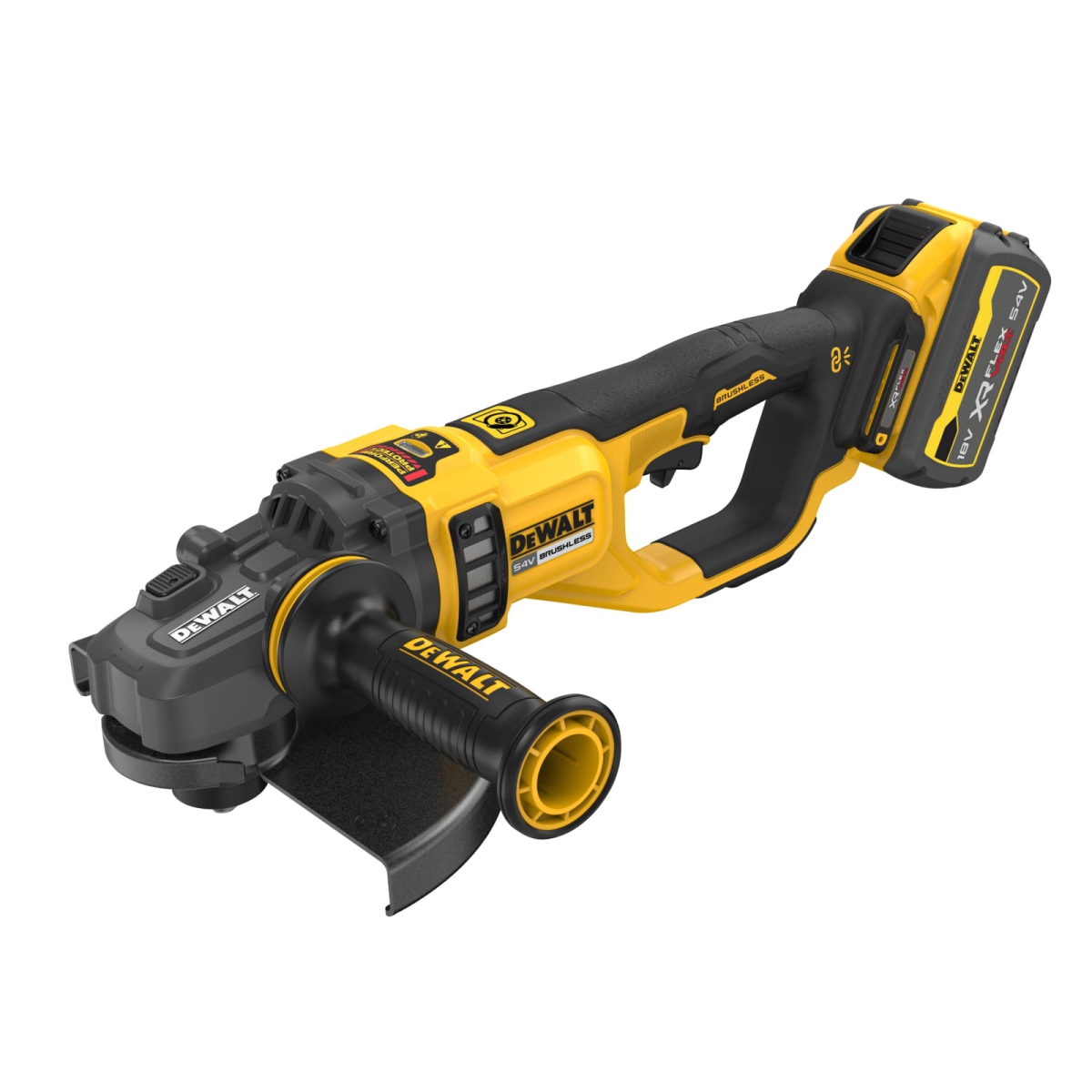 DCG460X2XR FlexVolt Angle Grinder 230mm 54V 2 x 3.0Ah Li-ion